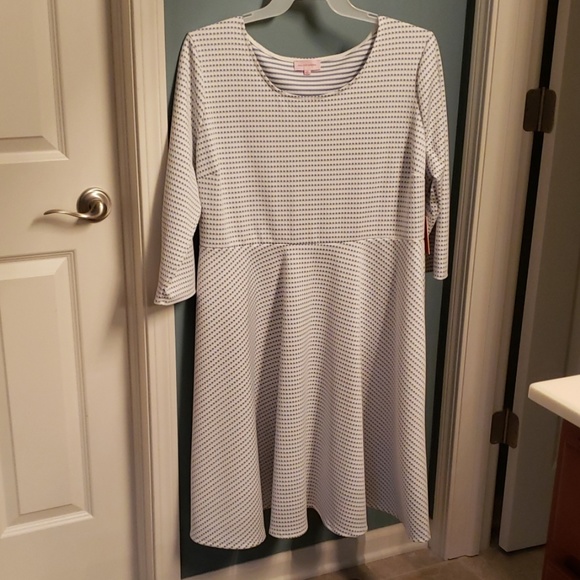 Molly and Isadora blue and white checked swing dre - Picture 1 of 2